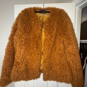 Apt. 9 Women's Brown Teddy Jacket